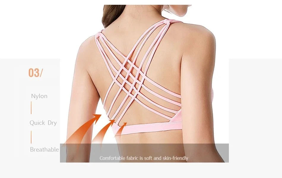 Push Up Sports Bra – Wirefree Padded Crisscross Crop Top for Gym & YogAchieve comfort and support during your workouts with our Fitness Sports Bra for Women. Designed for an active lifestyle, this push-up bra features a wirefree designShop All I WantShop All I WantSports Bra – Wirefree Padded Crisscross Crop Top