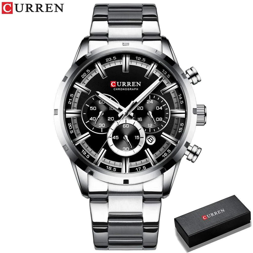 Business Watch | Blue Dial Stainless Steel Waterproof Luxury ⌚Elevate your professional look with this men's business watch featuring a striking blue dial. Crafted with a durable stainless steel band, this timepiece combines elShop All I WantShop All I WantBlue Dial Stainless Steel Waterproof Luxury ⌚