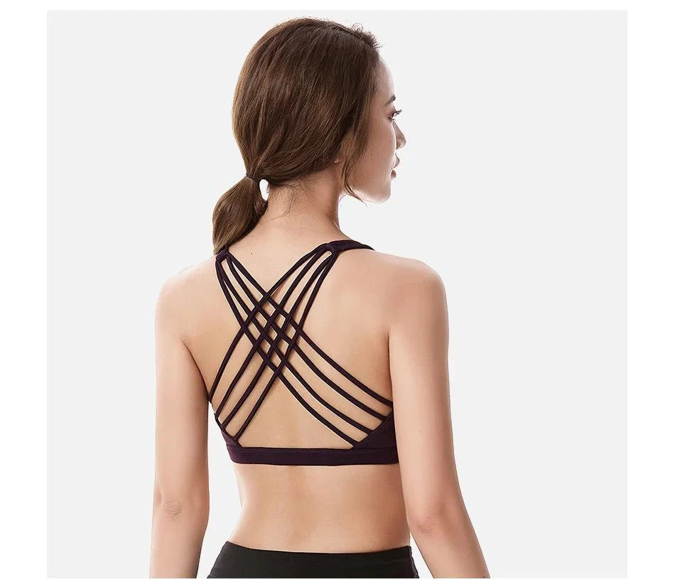 Push Up Sports Bra – Wirefree Padded Crisscross Crop Top for Gym & YogAchieve comfort and support during your workouts with our Fitness Sports Bra for Women. Designed for an active lifestyle, this push-up bra features a wirefree designShop All I WantShop All I WantSports Bra – Wirefree Padded Crisscross Crop Top