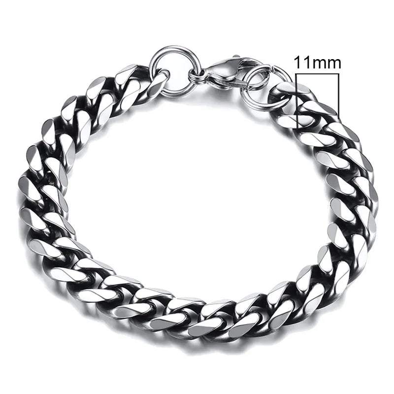 Men's Chunky Miami Curb Bracelet ππThese are stylish and versatile stainless steel bracelets that come in various widths, lengths, and colors, allowing you to find the perfect one to match your style SHOP ALL I WANTShop All I WantChunky Miami Curb Bracelet