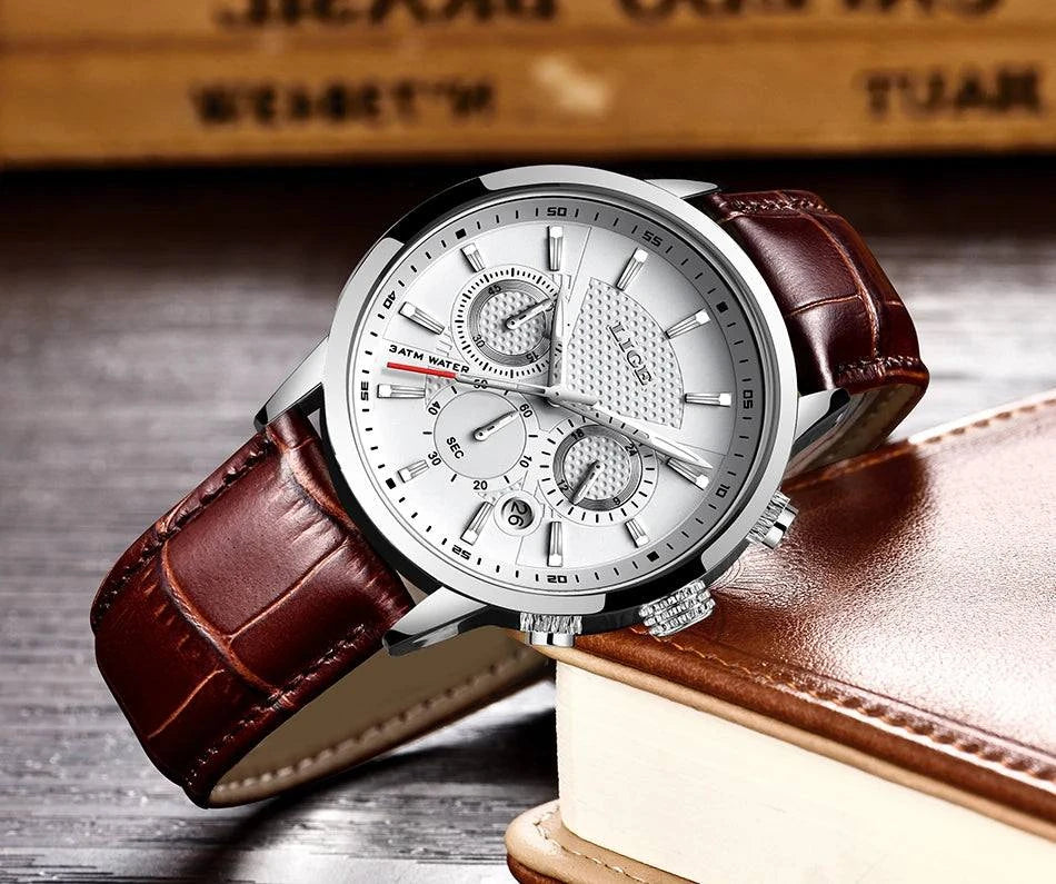 2025 LIGE Luxury Leather Watch for Men | Waterproof Casual Quartz ⌚Discover elegance and functionality with this 2025 men’s watch, a top brand that combines luxury with practicality. This casual quartz timepiece features a durable lShop All I WantShop All I Want2025 LIGE Luxury Leather Watch