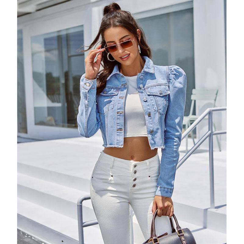 Chic Denim Jacket for Women: Casual Cowgirl Style! 🌼 🧥Step into autumn with our woman denim jacket, designed for the modern cowgirl who loves casual streetwear fashion. This stylish blue jacket features functional pockeShop All I WantShop All I WantChic Denim
