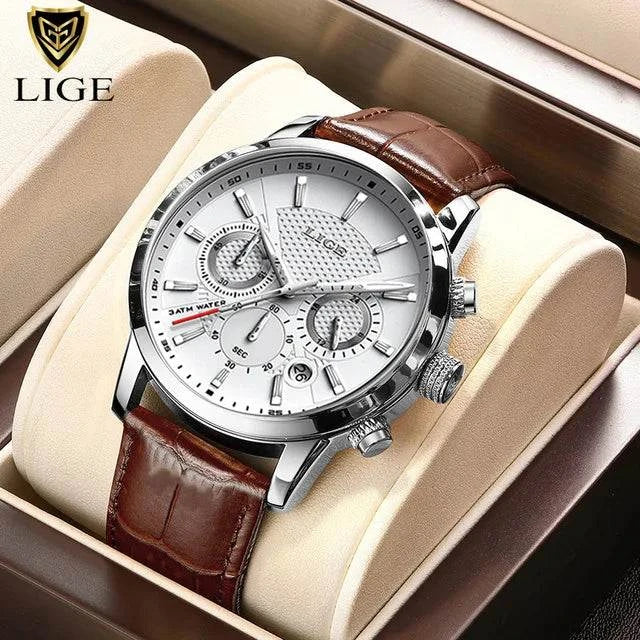 2025 LIGE Luxury Leather Watch for Men | Waterproof Casual Quartz ⌚Discover elegance and functionality with this 2025 men’s watch, a top brand that combines luxury with practicality. This casual quartz timepiece features a durable lShop All I WantShop All I Want2025 LIGE Luxury Leather Watch