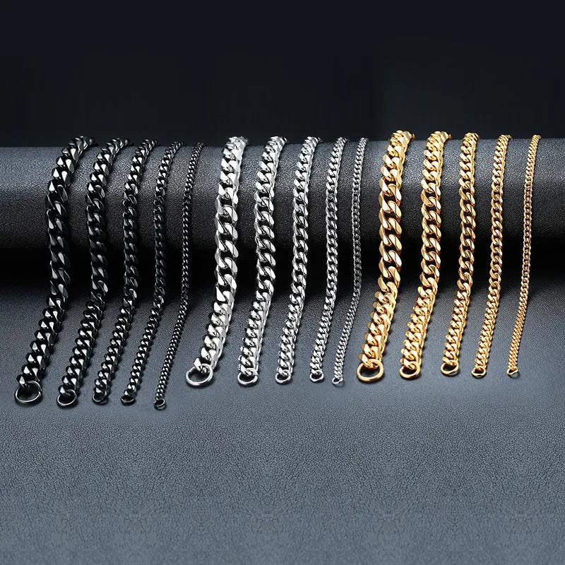 Men's Chunky Miami Curb Bracelet ππThese are stylish and versatile stainless steel bracelets that come in various widths, lengths, and colors, allowing you to find the perfect one to match your style SHOP ALL I WANTShop All I WantChunky Miami Curb Bracelet