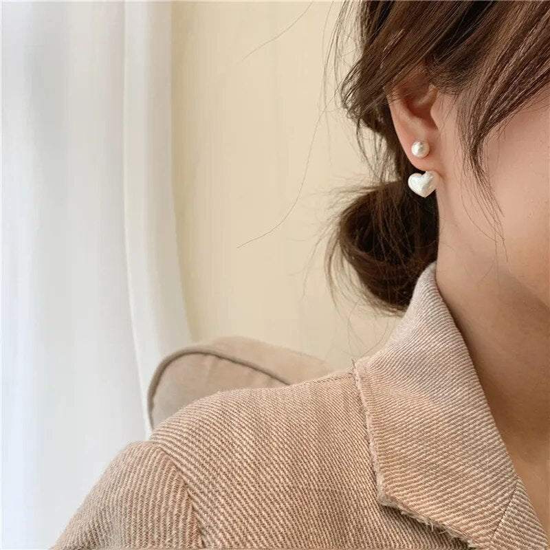 Heart Pearl Drop Earrings 💖✨Add a touch of romance and elegance to your look with our Heart Pearl Drop Earrings - a charming and timeless accessory that complements your style with grace and beSHOP ALL I WANTShop All I WantHeart Pearl Drop Earrings