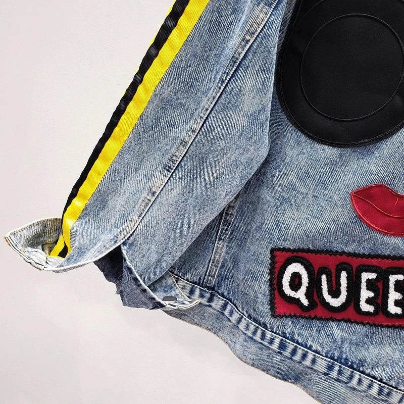 Loose Denim Jacket for Girls β High Street Party Jeans Coat ππThe Loose Denim Jacket for Girls is the ultimate fashion statement for trendy young women. This high street party jeans coat is designed with a relaxed fit and adornShop All I WantShop All I WantGirls β High Street Party Jeans Coat ππ