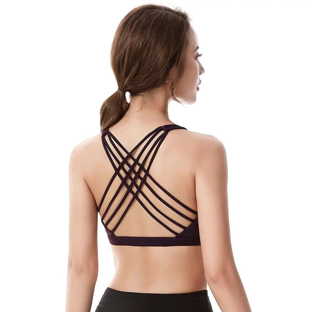 Push Up Sports Bra – Wirefree Padded Crisscross Crop Top for Gym & YogAchieve comfort and support during your workouts with our Fitness Sports Bra for Women. Designed for an active lifestyle, this push-up bra features a wirefree designShop All I WantShop All I WantSports Bra – Wirefree Padded Crisscross Crop Top