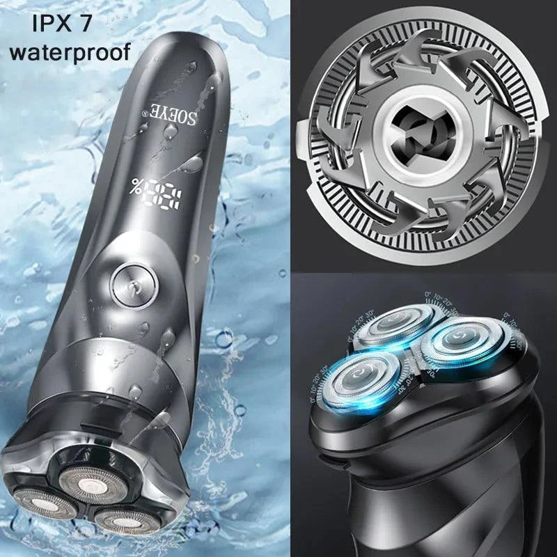 Men's Smart Electric Shaver – Waterproof Beard Trimmer for Wet & Dry UUpgrade your grooming routine with this Men's Smart Electric Shaver, designed for both wet and dry shaving. Featuring an IPX7 waterproof rating, it’s perfect for useShop All I WantShop All I WantMen's Smart
