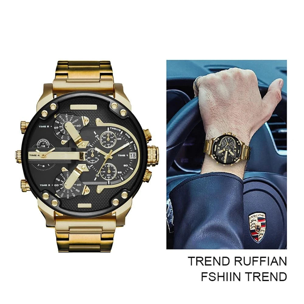 Men's Sport Watch – Large Dial Stainless Steel Analog Quartz Watch forDiscover the perfect combination of style and functionality with the Men's Sport Watch, designed for the active man who values both fashion and practicality. FeaturiShop All I WantShop All I WantSport Watch – Large Dial Stainless Steel Analog Quartz Watch