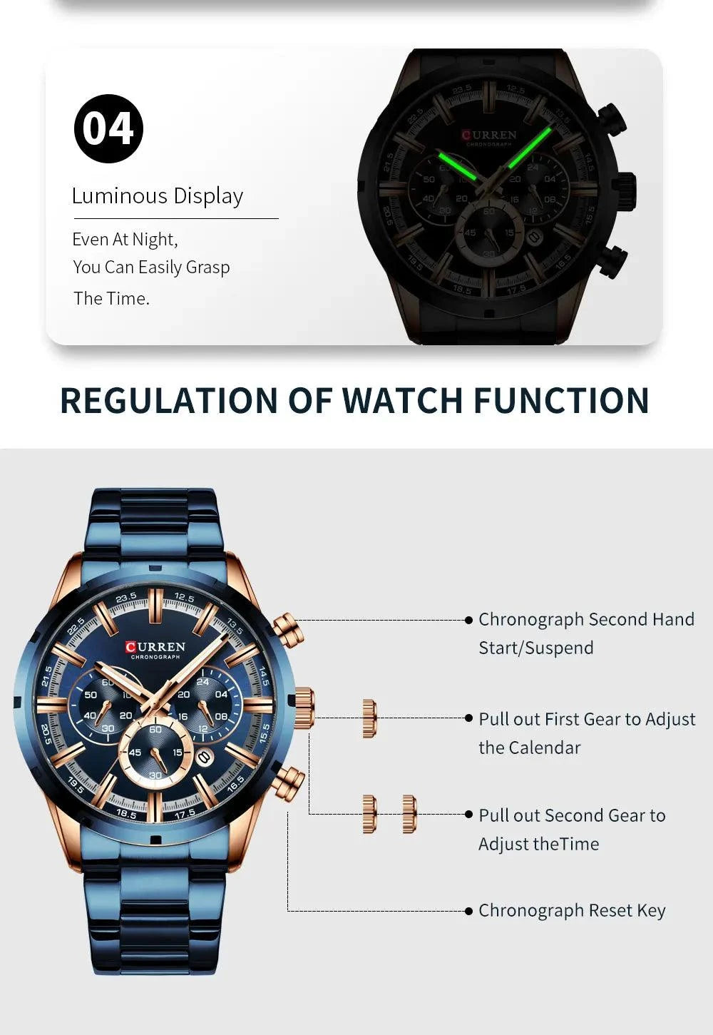 Business Watch | Blue Dial Stainless Steel Waterproof Luxury ⌚Elevate your professional look with this men's business watch featuring a striking blue dial. Crafted with a durable stainless steel band, this timepiece combines elShop All I WantShop All I WantBlue Dial Stainless Steel Waterproof Luxury ⌚