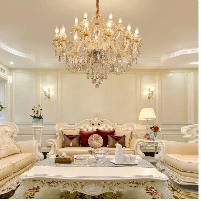 Crystal Chandelier πAdd a touch of luxury to your space with this stunning Crystal Chandelier. Featuring top K9 crystals, a polished chrome finish, and an art deco design, this chandeliShop All I WantShop All I WantCrystal Chandelier π