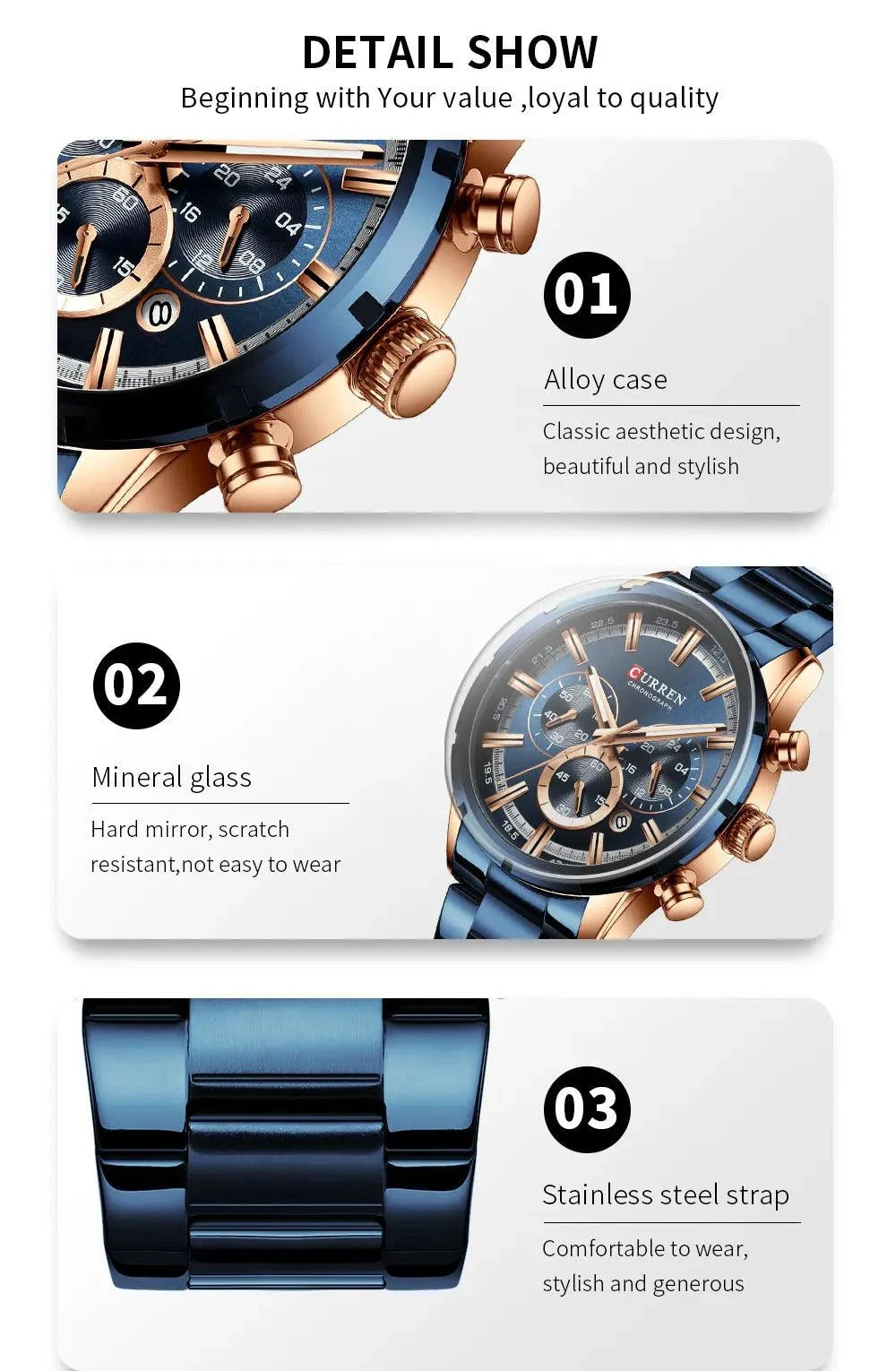 Business Watch | Blue Dial Stainless Steel Waterproof Luxury ⌚Elevate your professional look with this men's business watch featuring a striking blue dial. Crafted with a durable stainless steel band, this timepiece combines elShop All I WantShop All I WantBlue Dial Stainless Steel Waterproof Luxury ⌚