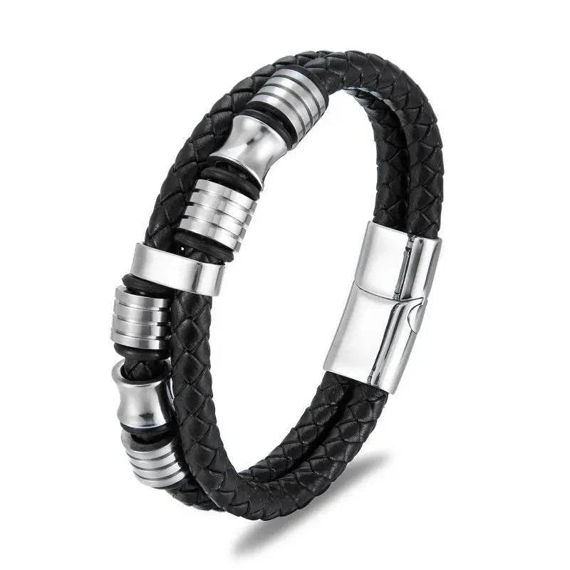 Classic Cross Leather Bracelet for MenIntroducing our Classic Cross Leather Bracelet for Men – where timeless design meets masculine elegance for a statement accessory.
🛡️ Symbolic Cross Design: The braSHOP ALL I WANTShop All I WantClassic Cross Leather Bracelet