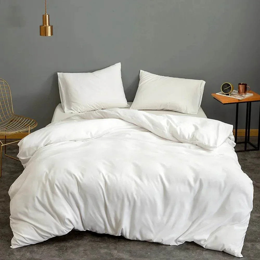 Shop All I Want Bonenjoy 1pc White Duvet Cover, Solid Color Bedding Quilt Cover, SinglTransform your bedroom with this elegant White Duvet Cover by Bonenjoy, a perfect choice for modern home design ideas. Crafted from 100% polyester with a soft sandinShop All I WantShop All I WantBonenjoy 1pc White Duvet Cover, Solid Color Bedding Quilt Cover, Single/Double/Queen Size ποΈ