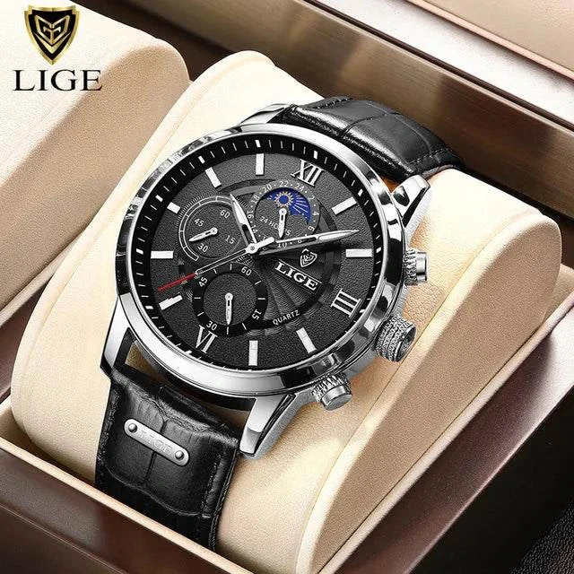 2025 LIGE Luxury Leather Watch for Men | Waterproof Casual Quartz ⌚Discover elegance and functionality with this 2025 men’s watch, a top brand that combines luxury with practicality. This casual quartz timepiece features a durable lShop All I WantShop All I Want2025 LIGE Luxury Leather Watch