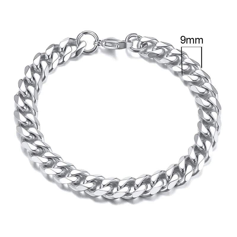 Men's Chunky Miami Curb Bracelet ππThese are stylish and versatile stainless steel bracelets that come in various widths, lengths, and colors, allowing you to find the perfect one to match your style SHOP ALL I WANTShop All I WantChunky Miami Curb Bracelet