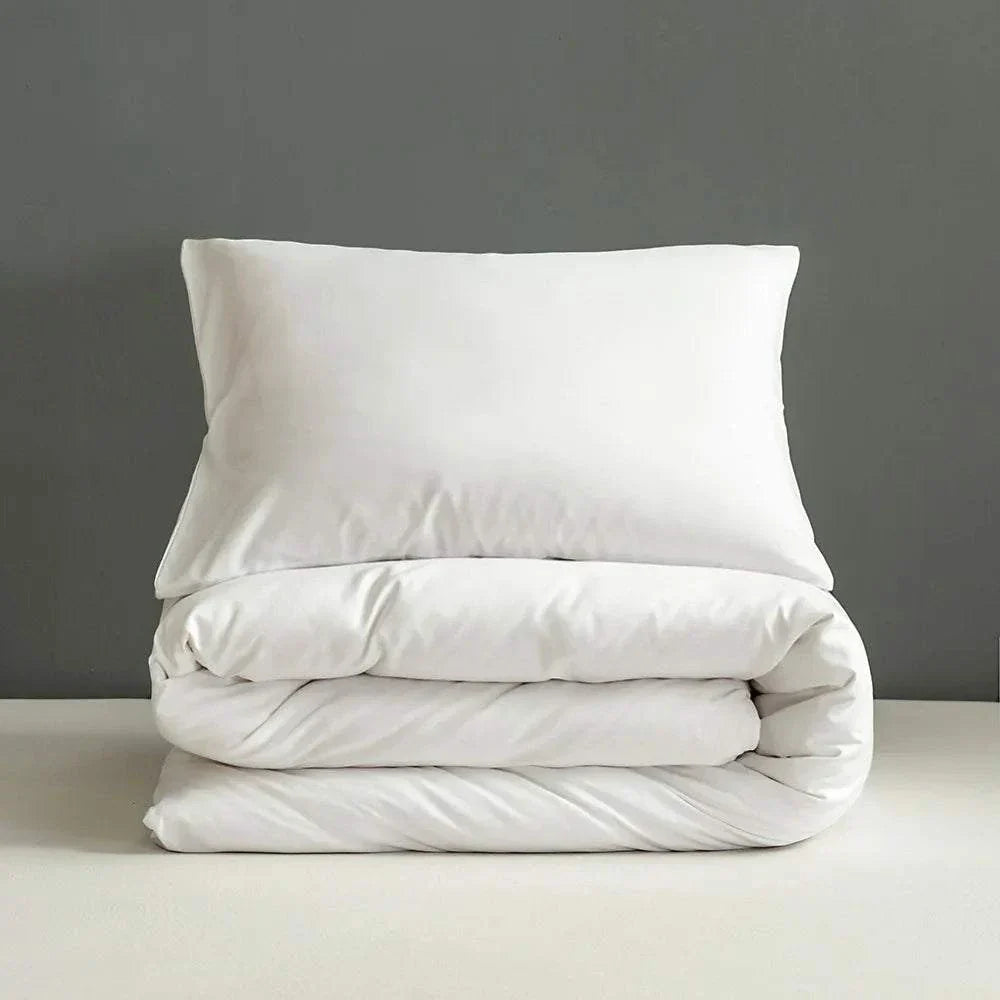 Shop All I Want Bonenjoy 1pc White Duvet Cover, Solid Color Bedding Quilt Cover, SinglTransform your bedroom with this elegant White Duvet Cover by Bonenjoy, a perfect choice for modern home design ideas. Crafted from 100% polyester with a soft sandinShop All I WantShop All I WantBonenjoy 1pc White Duvet Cover, Solid Color Bedding Quilt Cover, Single/Double/Queen Size ποΈ