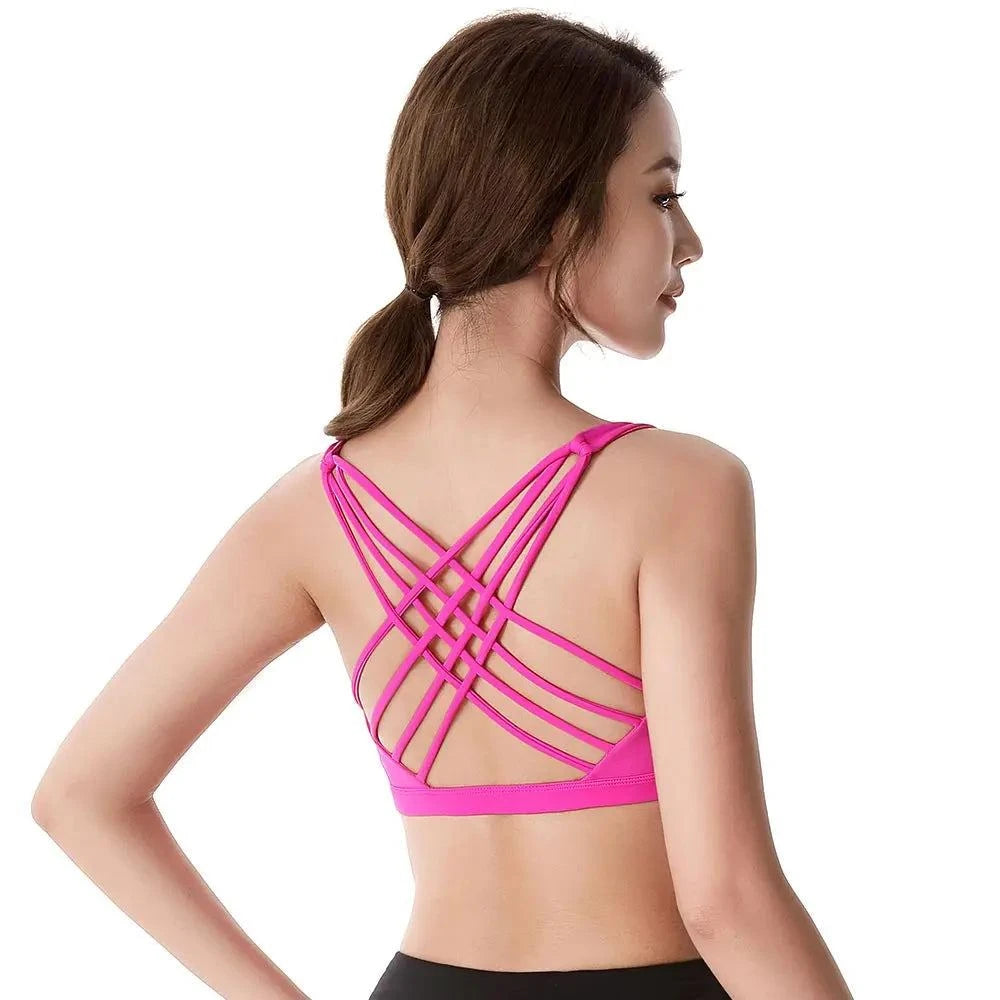 Push Up Sports Bra – Wirefree Padded Crisscross Crop Top for Gym & YogAchieve comfort and support during your workouts with our Fitness Sports Bra for Women. Designed for an active lifestyle, this push-up bra features a wirefree designShop All I WantShop All I WantSports Bra – Wirefree Padded Crisscross Crop Top