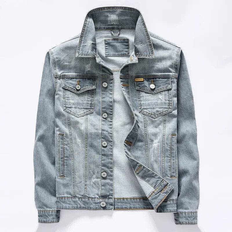 Classic Denim Jacket for Men 🧥👖Elevate your casual style with our Classic Denim Jacket for Men - a timeless and versatile wardrobe essential that adds a touch of rugged sophistication to any outfiSHOP ALL I WANTShop All I WantClassic Denim Jacket