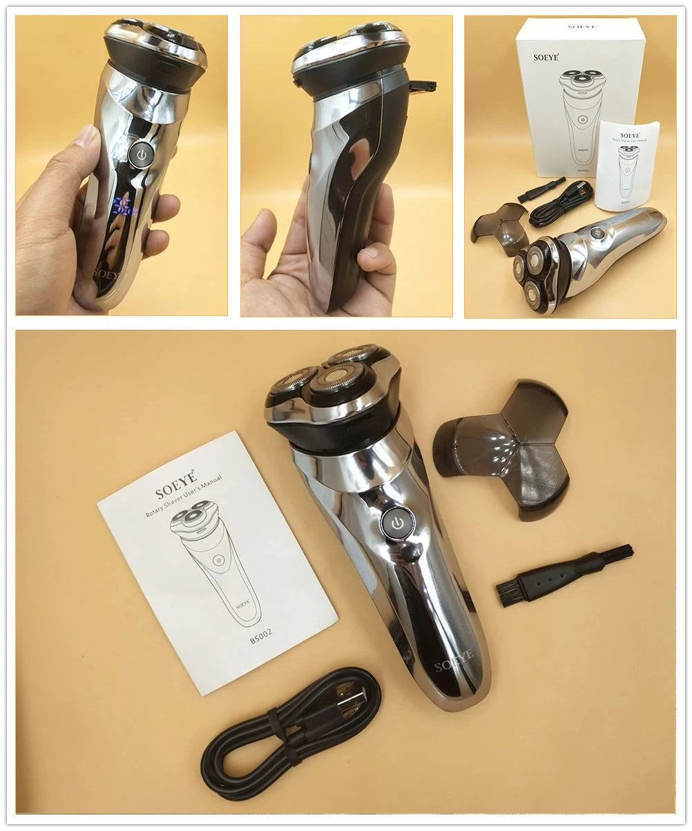 Men's Smart Electric Shaver – Waterproof Beard Trimmer for Wet & Dry UUpgrade your grooming routine with this Men's Smart Electric Shaver, designed for both wet and dry shaving. Featuring an IPX7 waterproof rating, it’s perfect for useShop All I WantShop All I WantMen's Smart