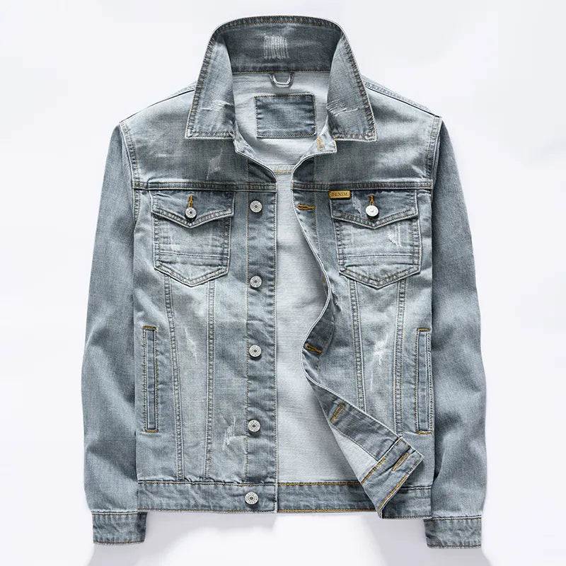 Classic Denim Jacket for Men 🧥👖Elevate your casual style with our Classic Denim Jacket for Men - a timeless and versatile wardrobe essential that adds a touch of rugged sophistication to any outfiSHOP ALL I WANTShop All I WantClassic Denim Jacket