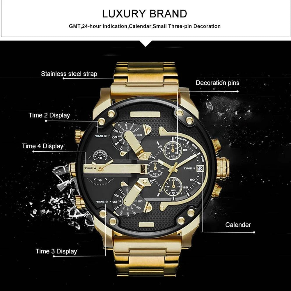 Men's Sport Watch – Large Dial Stainless Steel Analog Quartz Watch forDiscover the perfect combination of style and functionality with the Men's Sport Watch, designed for the active man who values both fashion and practicality. FeaturiShop All I WantShop All I WantSport Watch – Large Dial Stainless Steel Analog Quartz Watch