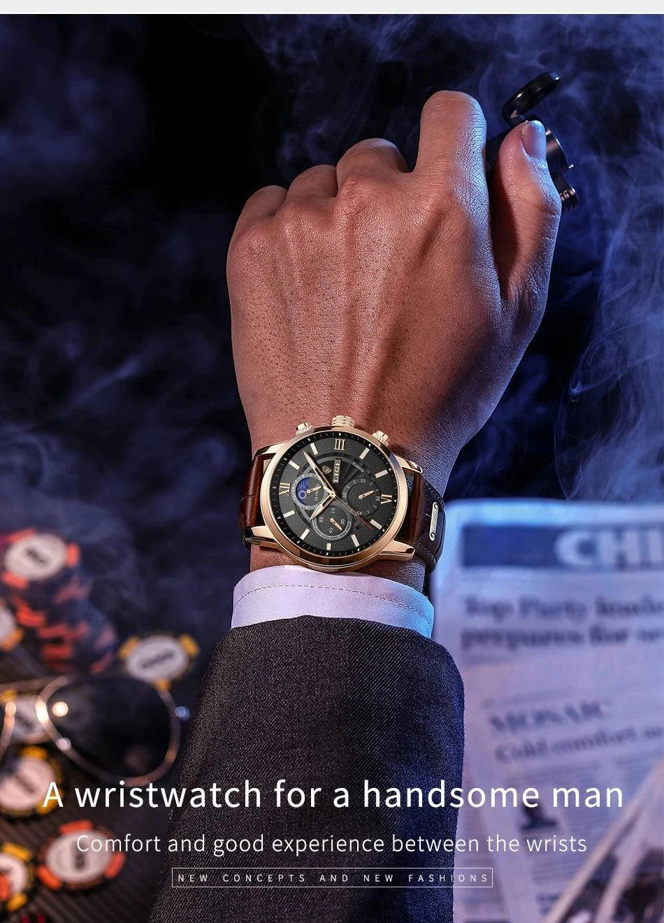2025 LIGE Luxury Leather Watch for Men | Waterproof Casual Quartz ⌚Discover elegance and functionality with this 2025 men’s watch, a top brand that combines luxury with practicality. This casual quartz timepiece features a durable lShop All I WantShop All I Want2025 LIGE Luxury Leather Watch