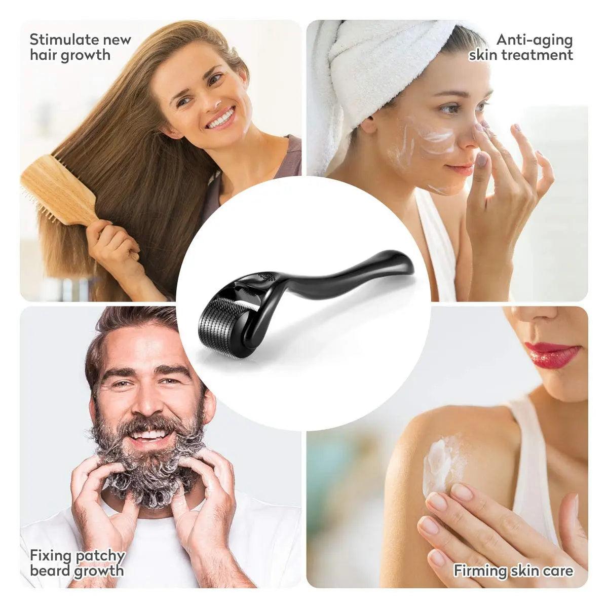 Skin, Beard, & Hair Care Derma Roller 🌀👨🦳💆♀️Rejuvenate your skin, tame your beard, and revitalize your hair with our Skin, Beard, & Hair Care Derma Roller! 🌀👨🦳💆♀️
✨ Glowing Skin: The derma roller sSHOP ALL I WANTShop All I WantSkin Beard & Hair Care
