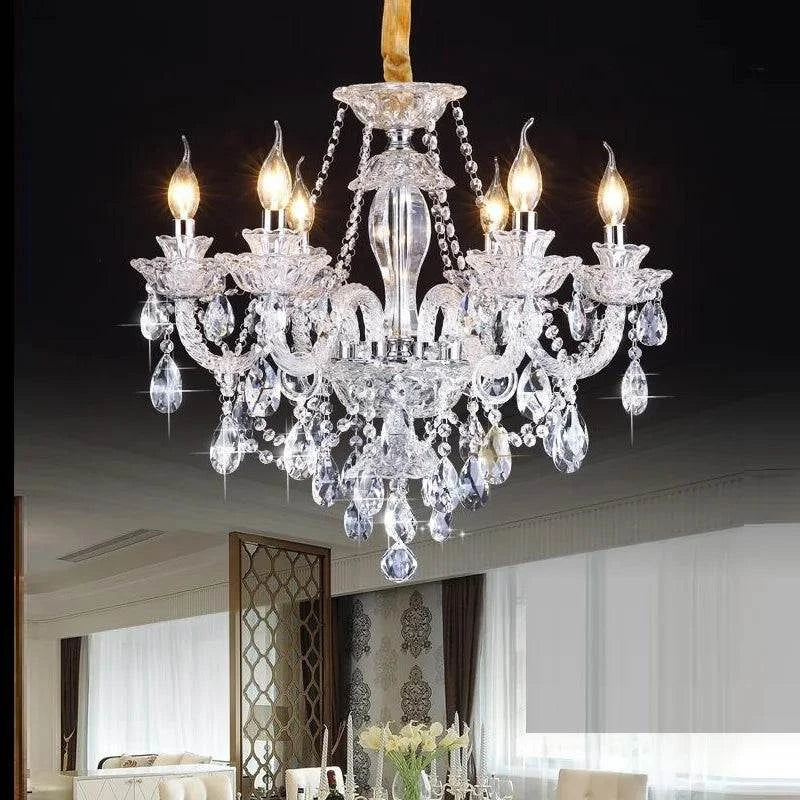 Crystal Chandelier πAdd a touch of luxury to your space with this stunning Crystal Chandelier. Featuring top K9 crystals, a polished chrome finish, and an art deco design, this chandeliShop All I WantShop All I WantCrystal Chandelier π
