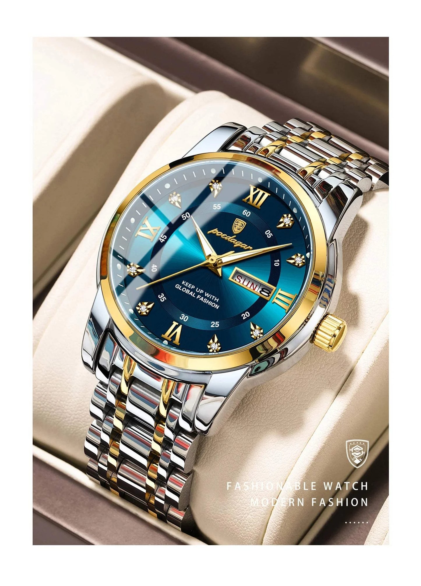 Luxury Watch for Men – Elegant Quartz Timepiece with Date & Week FunctThe Luxury Watch for Men combines sophistication and functionality in one stunning design. This elegant quartz timepiece features a date and week display, making it Shop All I WantShop All I WantLuxury Watch