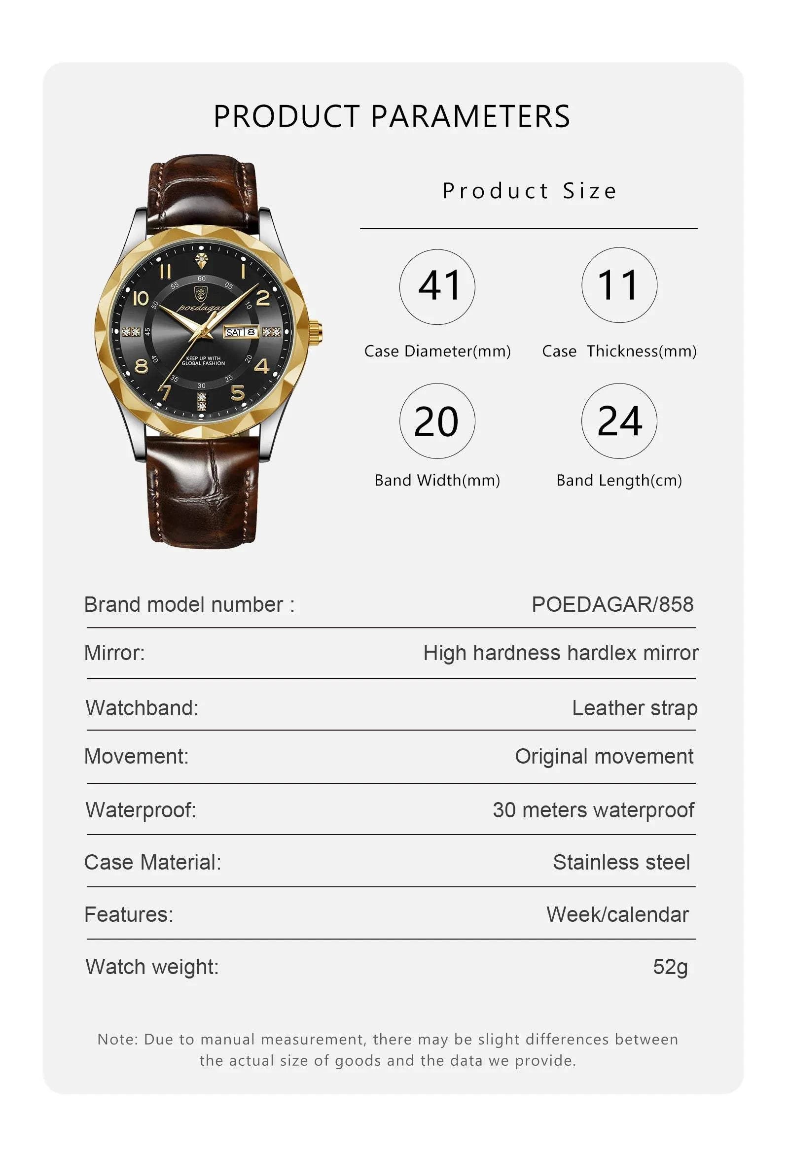 Luxury High-Quality Men’s Watch – Sport Quartz, Waterproof Luminous DaMake a bold statement with the POEDAGAR Fashion Men’s Wristwatch, a luxury timepiece designed for the sophisticated man. This stylish chronograph features a strikingShop All I WantShop All I WantLuxury High-Quality Men’
