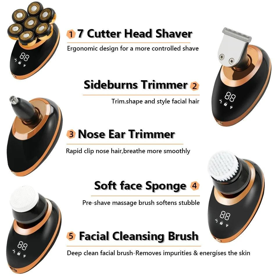 Men's 7D Floating Electric Shaver – Wet/Dry Rechargeable Razor with BaExperience the ultimate in shaving technology with the Men's 7D Floating Electric Shaver. Designed for a close and comfortable shave, this advanced electric razor feShop All I WantShop All I WantMen'