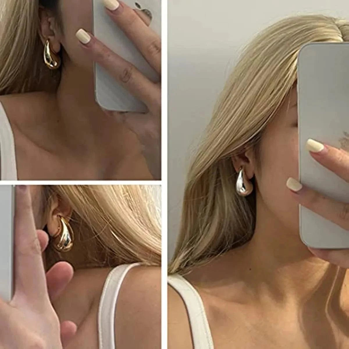 Lightweight Stainless Steel Gold Tear Drop Earrings 🌟Elevate Your Earring Collection with Our Lightweight Stainless Steel Gold Tear Drop Earrings!
Introducing our Lightweight Stainless Steel Gold Tear Drop Earrings, thSHOP ALL I WANTShop All I WantLightweight Stainless Steel Gold Tear Drop Earrings