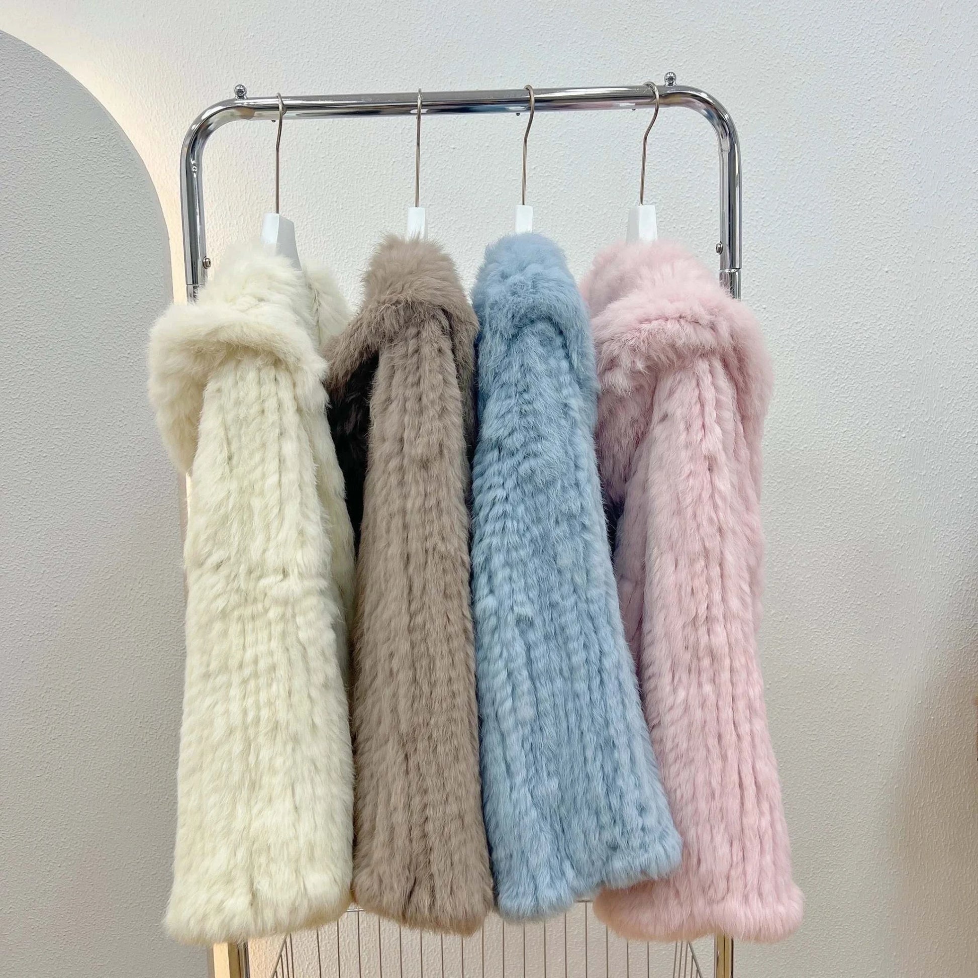 Real Rabbit Fur Coat -Miami stylish warmth 🌴Embrace winter in style with the AnnSirGra Real Rabbit Fur Coat. Featuring 100% genuine rabbit fur with a chic flare sleeve and hood, this coat combines warmth with SHOP ALL I WANTShop All I WantReal Rabbit Fur Coat