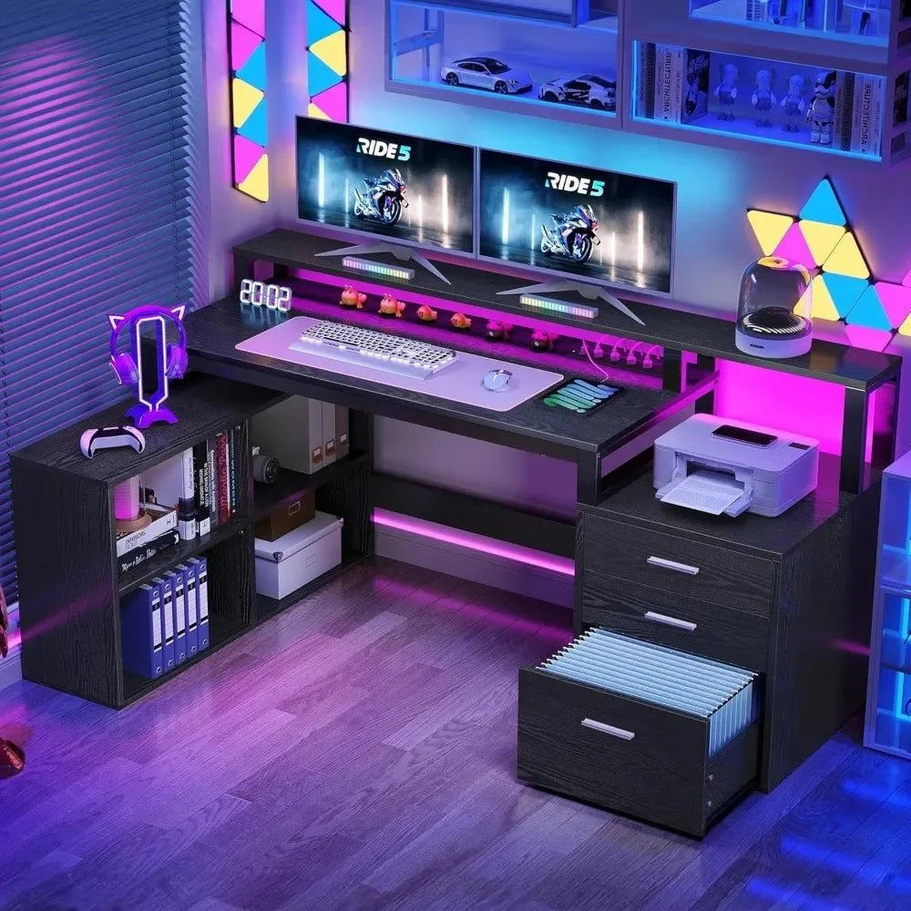 Computer Desk Power Outlets & LED LightsShop All I WantShop All I WantComputer Desk Power Outlets & LED Lights