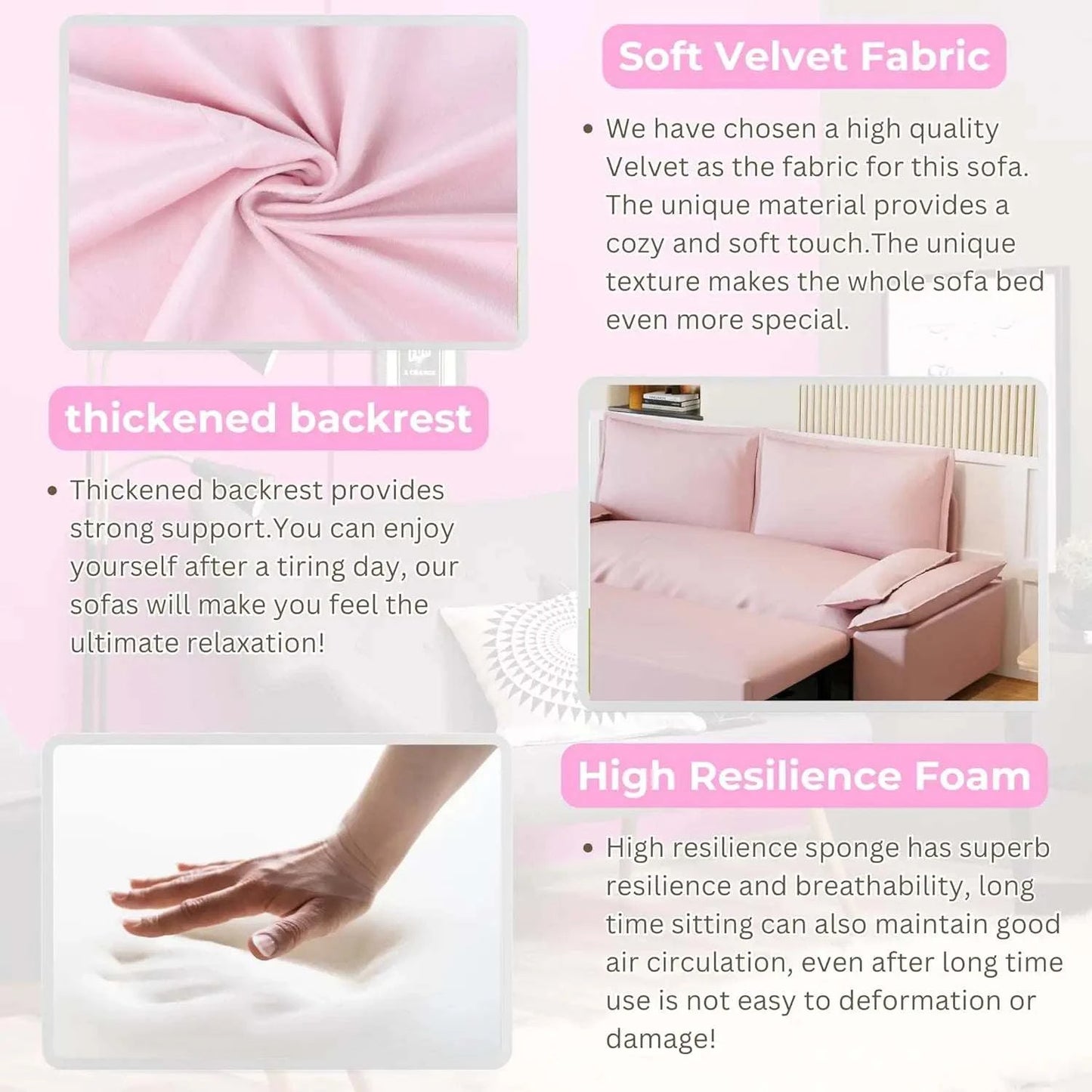 3-in-1 Convertible Queen Bed Sofa Size: 33.1 x 70.1 x 36Transform your sitting room designs with this Size: 33.1 x 70.1 x 36 3-in-1 Convertible Queen Bed Sofa, the perfect blend of style and versatility for modern home deShop All I WantShop All I Want-1 Convertible Queen Bed Sofa