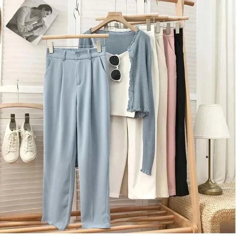 High Waist Suit Pants -Sleek & stylish 🏖️Effortless sophistication that commands attention. Our refined version of the classic suit pants in a tailored and comfortable fabric. Featuring a high waist, flatteSHOP ALL I WANTShop All I WantHigh Waist Suit Pants