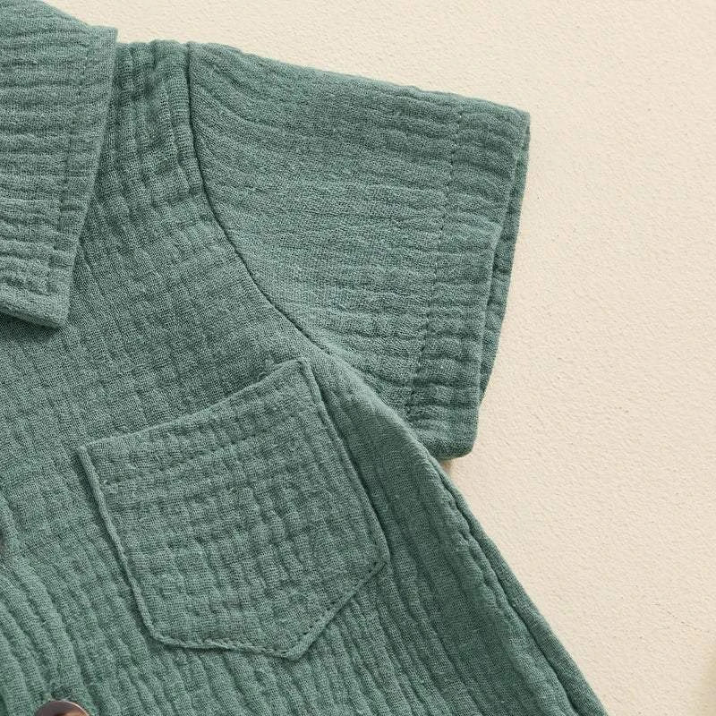 Baby Boy Summer Romper – Cool, Comfy, & Easy Dressing ☀️Product Details:
Category: Baby
Sleeve Length: Short (4-16 inches)
Brand: NoEnName_Null
Pattern: Solid
Item Type: Rompers
Collar: O-Neck
Model: Baby Romper
Shop All I WantShop All I Wantbaby boy summer romper