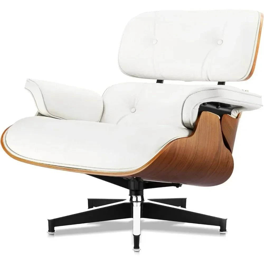 Black Leather Chaise Lounge Chair & Ottoman - Mid Century Modern DesigSPECIFICATIONSBrand Name: MKDKInstallation Method: self-containedOrigin: US(Origin)Hign-concerned Chemical: NoneType: Living Room FurnitureSpecific Use: Chaise LoungShop All I WantShop All I WantBlack Leather