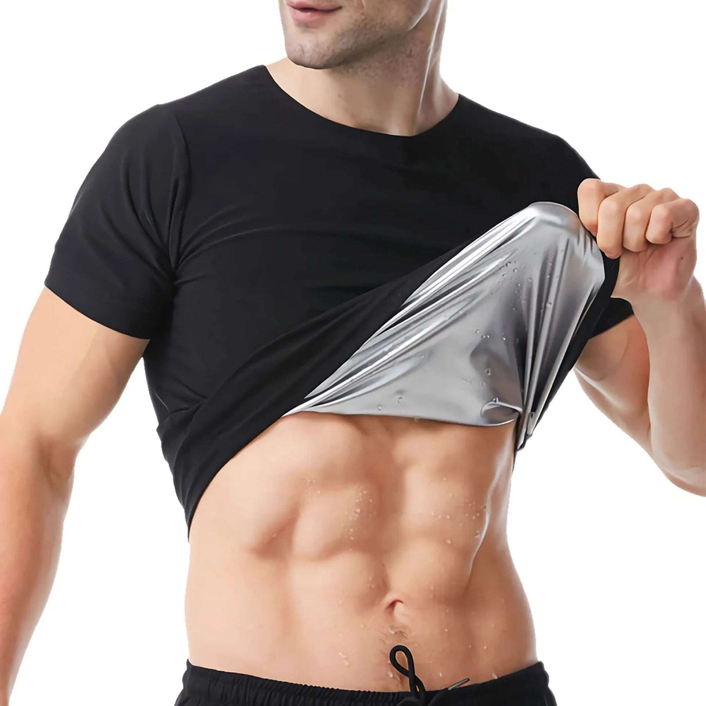 Men's Short Sleeve Sauna Sweat Shirt 💦💪Enhance your workout and sweat it out with our Men's Short Sleeve Sauna Sweat Shirt - a high-performance fitness apparel designed to maximize your training efforts aSHOP ALL I WANTShop All I WantShort Sleeve Sauna Sweat Shirt
