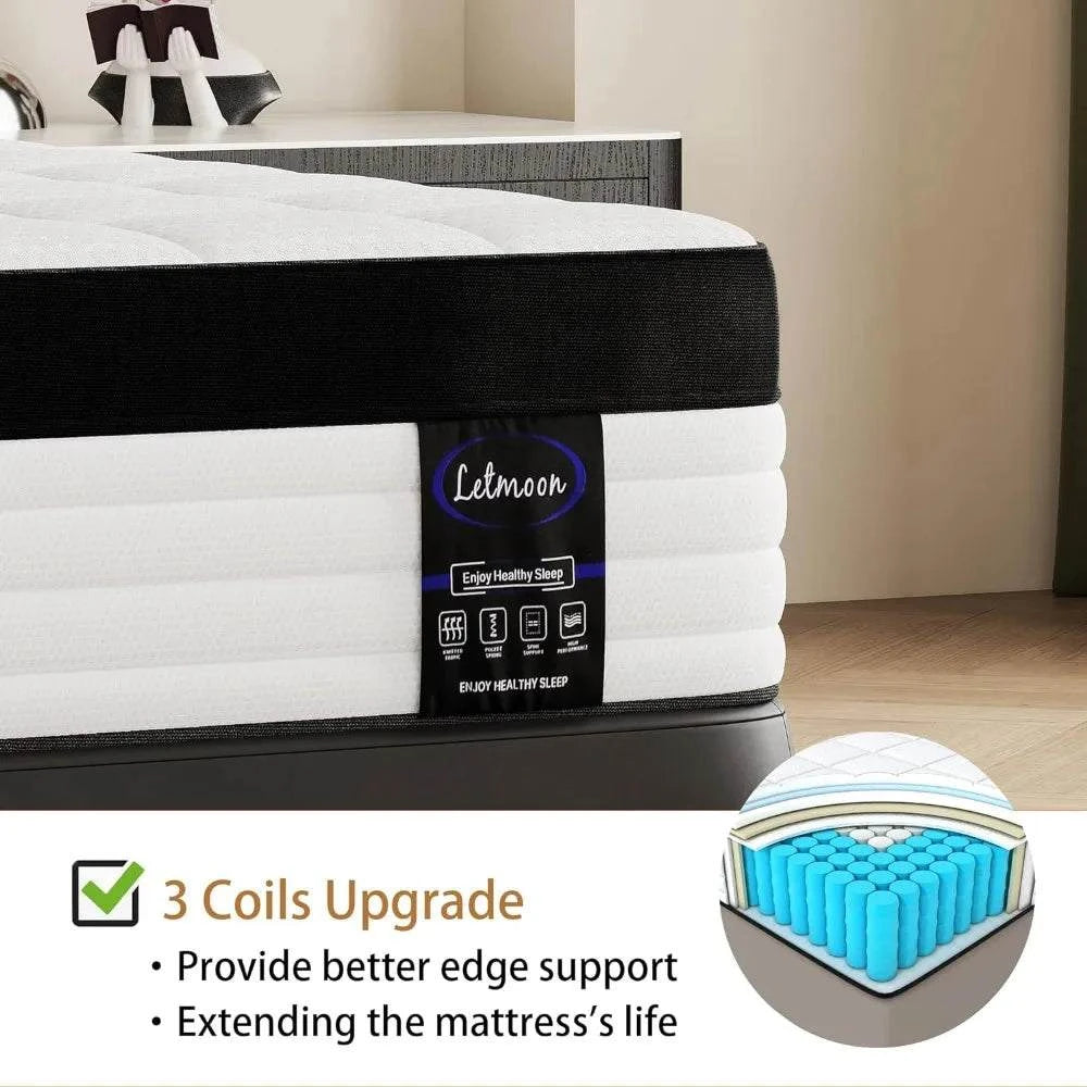 12-Inch Hybrid King Mattress 🛏️ Medium firm with strong edge support Experience the perfect balance of comfort and support with the 12-Inch Hybrid King Mattress 🛏️, designed for medium-firm comfort with strong edge support and memoryShop All I WantShop All I Want12-Inch Hybrid King Mattress 🛏️ Medium firm