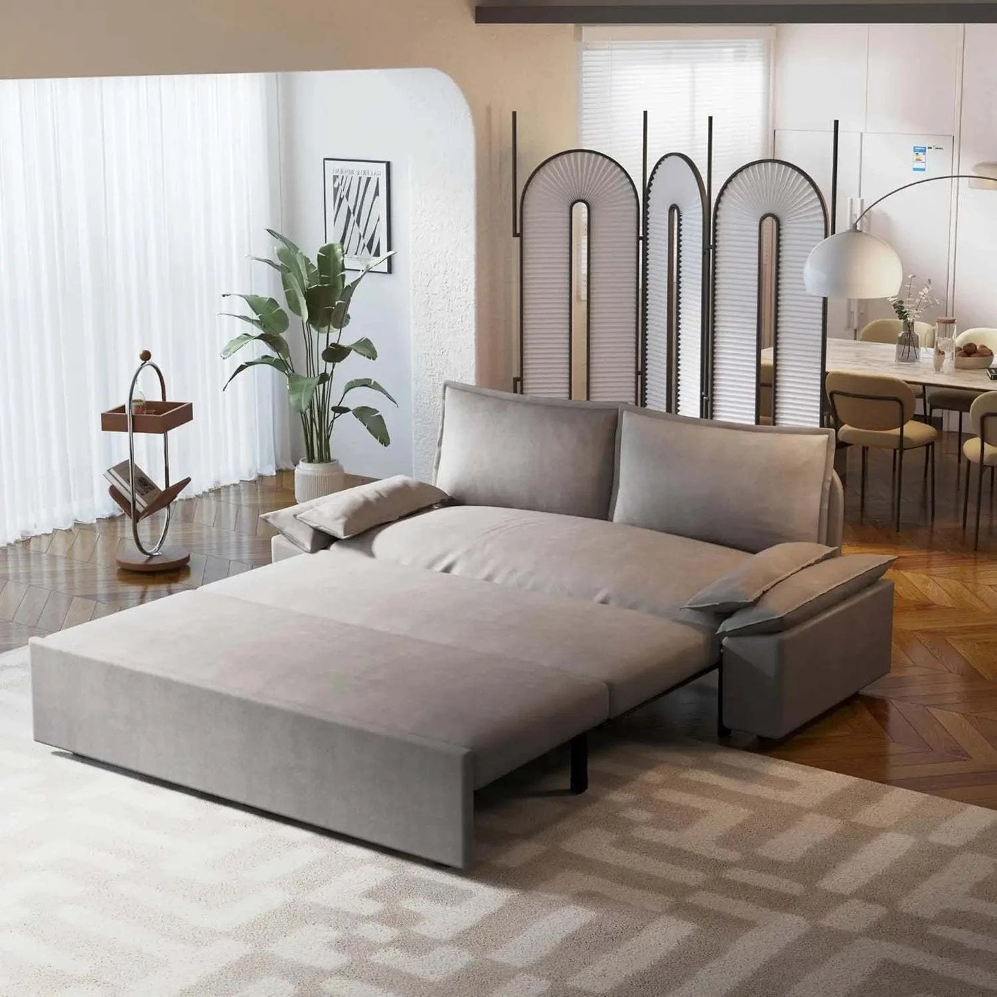 3-in-1 Convertible Queen Bed Sofa Size: 33.1 x 70.1 x 36Transform your sitting room designs with this Size: 33.1 x 70.1 x 36 3-in-1 Convertible Queen Bed Sofa, the perfect blend of style and versatility for modern home deShop All I WantShop All I Want-1 Convertible Queen Bed Sofa