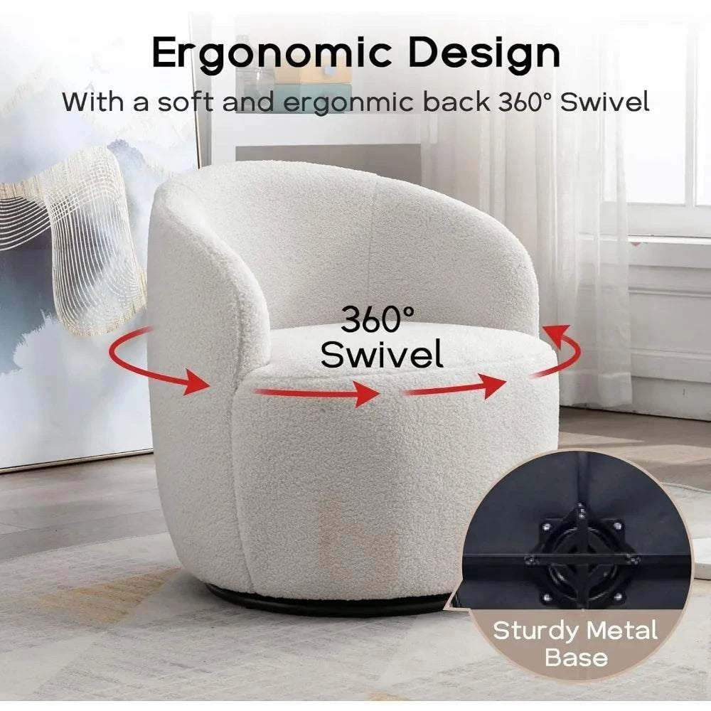 Bouclé Swivel Barrel Chairs – Comfy & Stylish Set of 2 🪑Enhance your sitting room designs with these Bouclé Swivel Barrel Chairs, a perfect duo for modern home design ideas. Featuring a minimalist modern aesthetic, these Shop All I WantShop All I WantBouclé Swivel Barrel Chairs – Comfy & Stylish Set