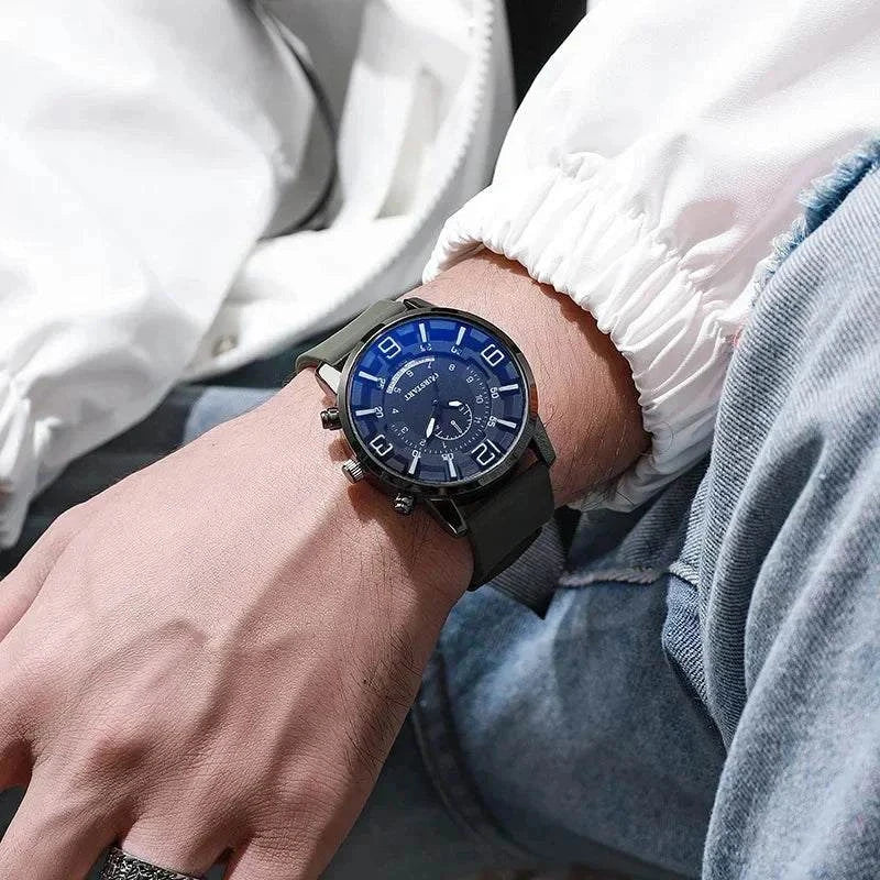Shop All I Want Silicone Jelly Men’s Watch – Big Dial Quartz Wristwatch for Simple, CaThe Silicone Jelly Men’s Watch is designed for those who appreciate simplicity and functionality. This big dial quartz wristwatch features a bold design that makes iShop All I WantShop All I WantSimple, Casual Style & Practical Timekeeping ⌚🎁