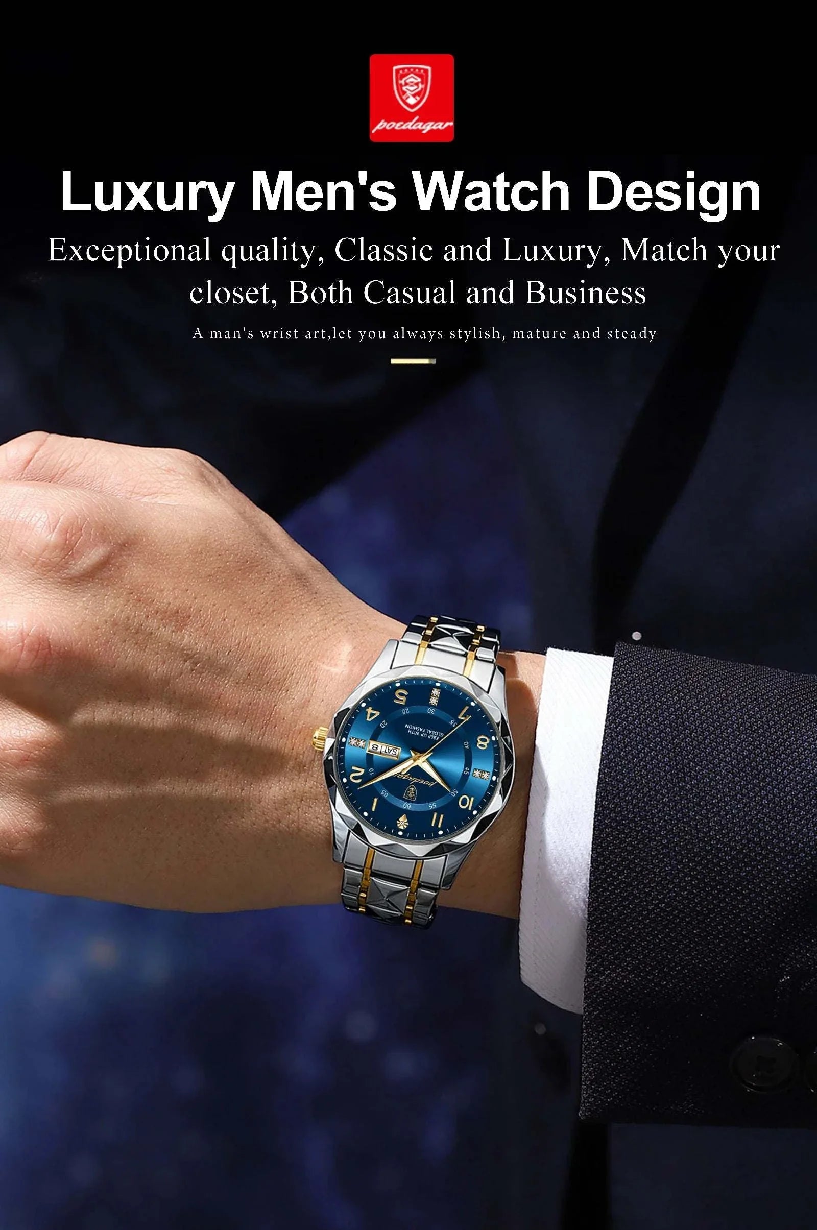 Shop All I Want Luxury Men’s Wristwatch – Waterproof Luminous Date & Week Leather WatcDiscover the perfect blend of style and practicality with the  Luxury Men’s Wristwatch – Waterproof Luminous Date & Week Leather Watch for Sports, Quartz Men’s CShop All I WantShop All I WantWristwatch – Waterproof Luminous Date & Week Leather Watch