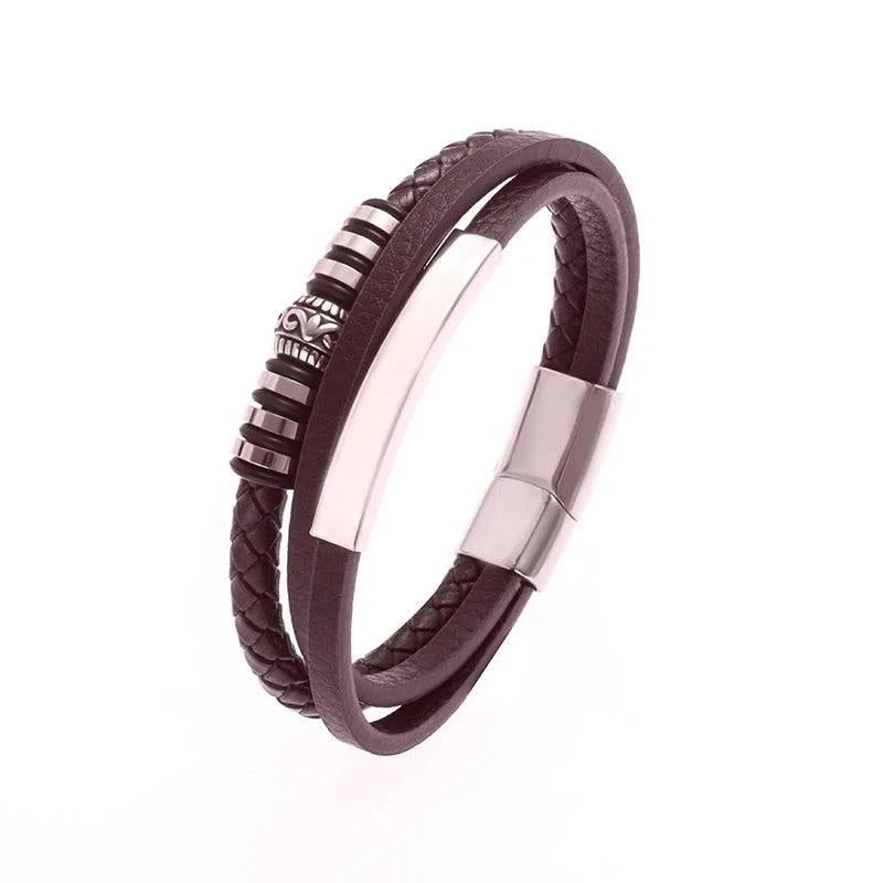 Classic Cross Leather Bracelet for MenIntroducing our Classic Cross Leather Bracelet for Men – where timeless design meets masculine elegance for a statement accessory.
🛡️ Symbolic Cross Design: The braSHOP ALL I WANTShop All I WantClassic Cross Leather Bracelet