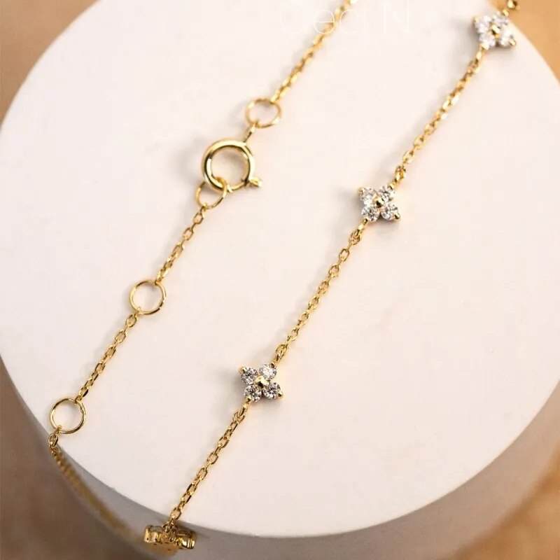 Gold-Plated Zircon Flower Bracelet 💎🌸Elevate your wrist with the exquisite beauty of our Gold-Plated Zircon Flower Bracelet - a dazzling and elegant accessory that adds a touch of sophistication to any SHOP ALL I WANTShop All I WantGold-Plated Zircon Flower Bracelet