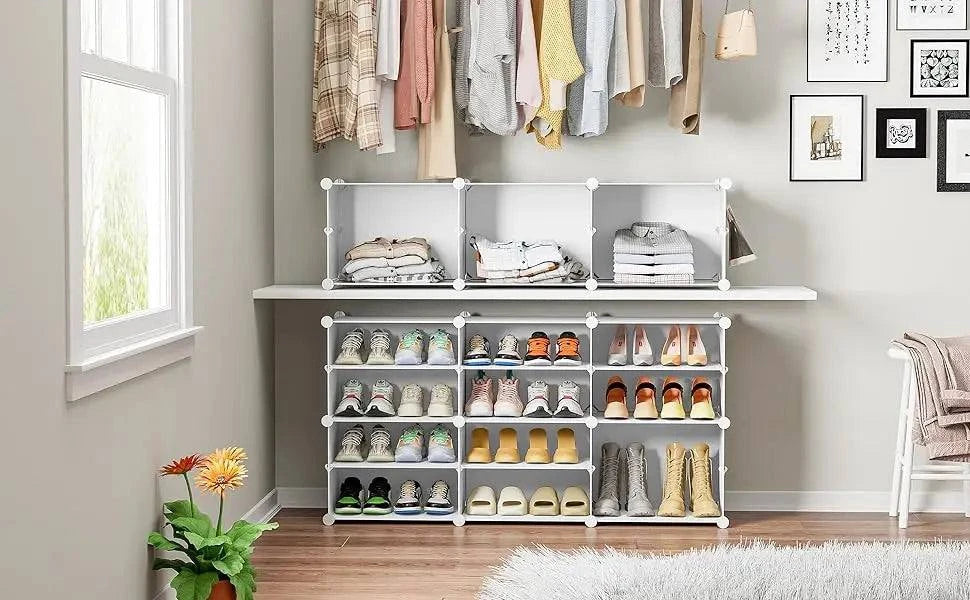 8-Tier Shoe Rack – 32 Pair Plastic Storage Organizer for Closet & EntrMaximize your storage space with this 8-Tier Shoe Rack, designed to hold up to 32 pairs of shoes. Perfect for closets or entryways, this minimalist modern organizer Shop All I WantShop All I Want8-Tier Shoe Rack – 32 Pair Plastic Storage Organizer