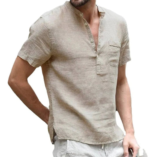 Men's Cotton & Linen T-Shirt 🌞👕Elevate your summer style with our Men's Cotton & Linen T-Shirt. 🌞👕
Key Features:
🌞 Breathable Fabric: Made from a blend of cotton and linen, this t-shirt is SHOP ALL I WANTShop All I WantCotton & Linen