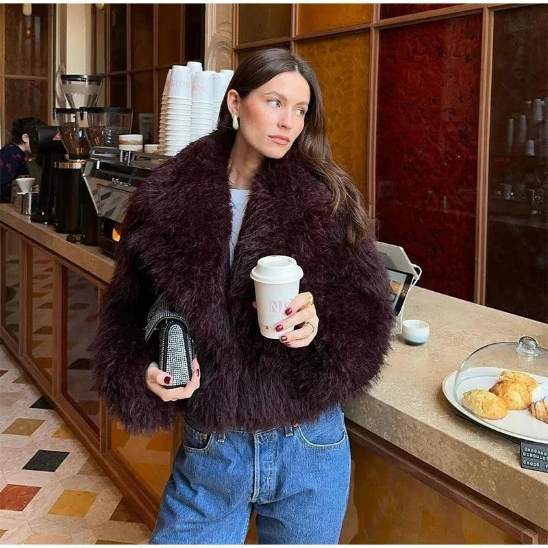Women’s Faux Fur Jacket Coat – Warm Fluffy Lapel Cardigan for Winter 2Stay stylish and cozy this winter with the Women’s Faux Fur Jacket Coat, a must-have for your cold-weather wardrobe. Crafted from luxurious faux fur, this fluffy coaShop All I WantShop All I WantFaux Fur Jacket Coat – Warm Fluffy Lapel Cardigan